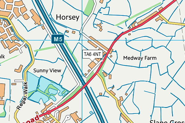 TA6 4NT map - OS VectorMap District (Ordnance Survey) TA6 4NT map - OS VectorMap District (Ordnance Survey)