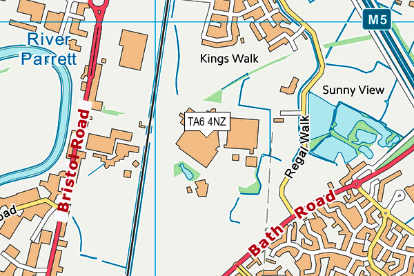 TA6 4NZ map - OS VectorMap District (Ordnance Survey) TA6 4NZ map - OS VectorMap District (Ordnance Survey)