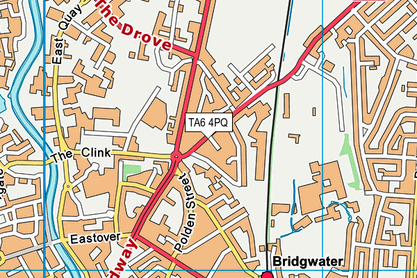 TA6 4PQ map - OS VectorMap District (Ordnance Survey) TA6 4PQ map - OS VectorMap District (Ordnance Survey)