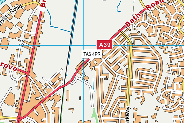 TA6 4PR map - OS VectorMap District (Ordnance Survey) TA6 4PR map - OS VectorMap District (Ordnance Survey)