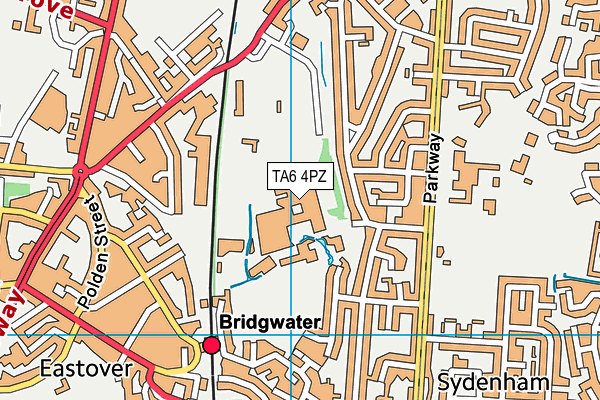 TA6 4PZ map - OS VectorMap District (Ordnance Survey) TA6 4PZ map - OS VectorMap District (Ordnance Survey)