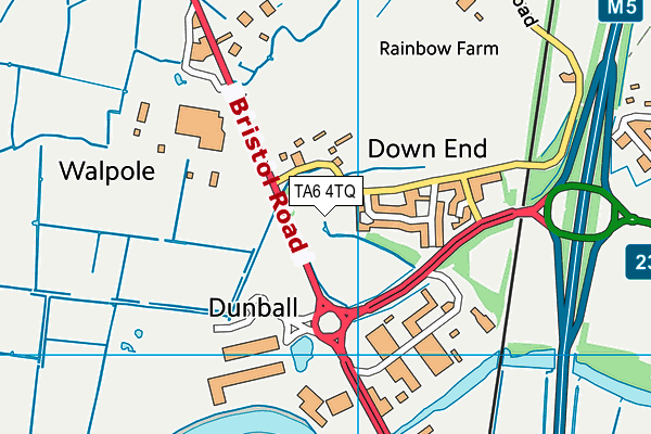 TA6 4TQ map - OS VectorMap District (Ordnance Survey) TA6 4TQ map - OS VectorMap District (Ordnance Survey)