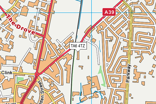 TA6 4TZ map - OS VectorMap District (Ordnance Survey) TA6 4TZ map - OS VectorMap District (Ordnance Survey)