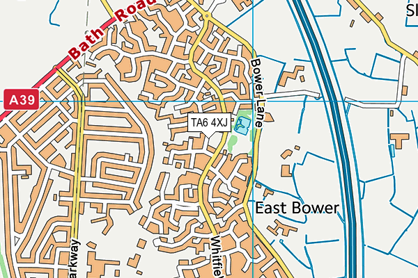 TA6 4XJ map - OS VectorMap District (Ordnance Survey) TA6 4XJ map - OS VectorMap District (Ordnance Survey)