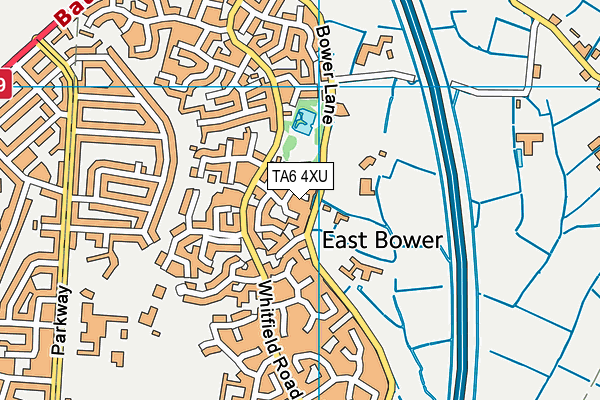 TA6 4XU map - OS VectorMap District (Ordnance Survey) TA6 4XU map - OS VectorMap District (Ordnance Survey)
