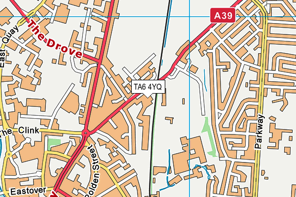 TA6 4YQ map - OS VectorMap District (Ordnance Survey) TA6 4YQ map - OS VectorMap District (Ordnance Survey)