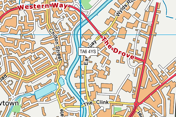 TA6 4YS map - OS VectorMap District (Ordnance Survey)