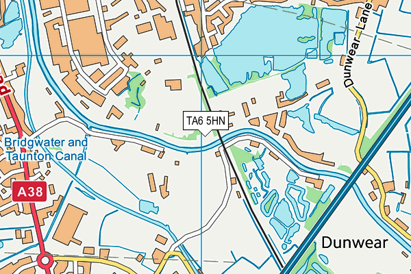 TA6 5HN map - OS VectorMap District (Ordnance Survey) TA6 5HN map - OS VectorMap District (Ordnance Survey)