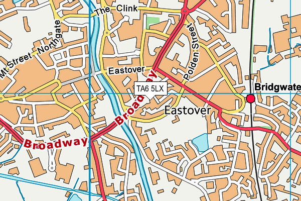 TA6 5LX map - OS VectorMap District (Ordnance Survey) TA6 5LX map - OS VectorMap District (Ordnance Survey)