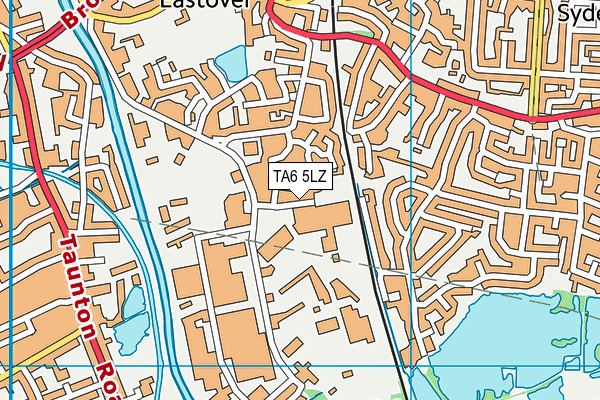 TA6 5LZ map - OS VectorMap District (Ordnance Survey) TA6 5LZ map - OS VectorMap District (Ordnance Survey)