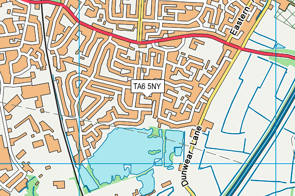 TA6 5NY map - OS VectorMap District (Ordnance Survey) TA6 5NY map - OS VectorMap District (Ordnance Survey)