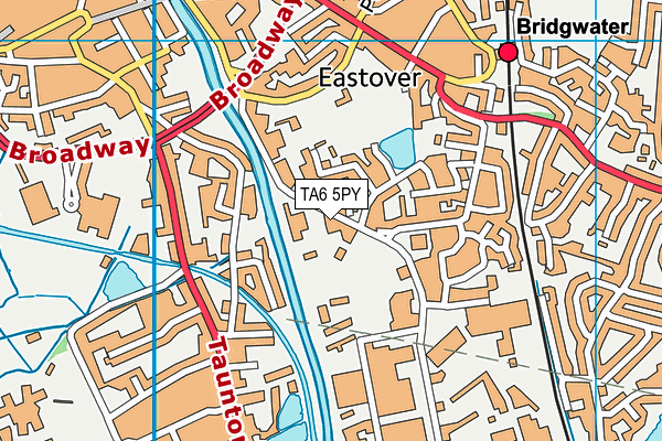 TA6 5PY map - OS VectorMap District (Ordnance Survey) TA6 5PY map - OS VectorMap District (Ordnance Survey)