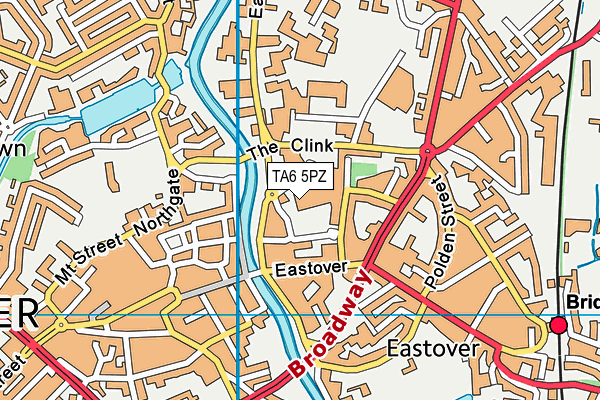 TA6 5PZ map - OS VectorMap District (Ordnance Survey) TA6 5PZ map - OS VectorMap District (Ordnance Survey)