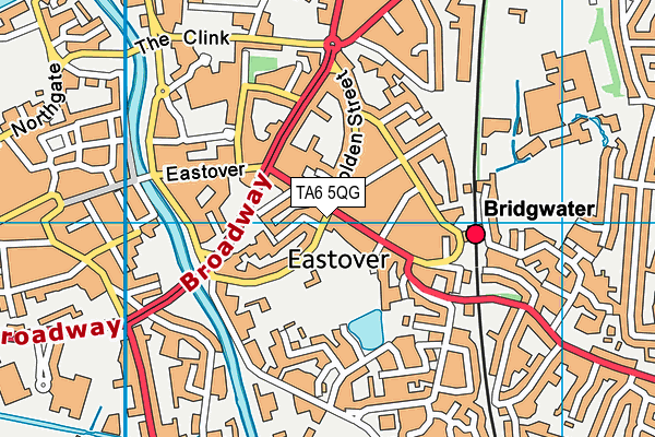 TA6 5QG map - OS VectorMap District (Ordnance Survey) TA6 5QG map - OS VectorMap District (Ordnance Survey)