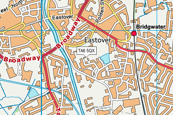 TA6 5QX map - OS VectorMap District (Ordnance Survey) TA6 5QX map - OS VectorMap District (Ordnance Survey)