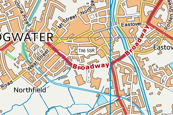 TA6 5SR map - OS VectorMap District (Ordnance Survey) TA6 5SR map - OS VectorMap District (Ordnance Survey)