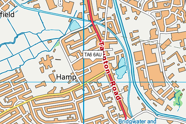 TA6 6AU map - OS VectorMap District (Ordnance Survey) TA6 6AU map - OS VectorMap District (Ordnance Survey)