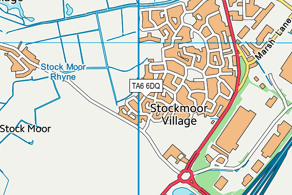 TA6 6DQ map - OS VectorMap District (Ordnance Survey) TA6 6DQ map - OS VectorMap District (Ordnance Survey)