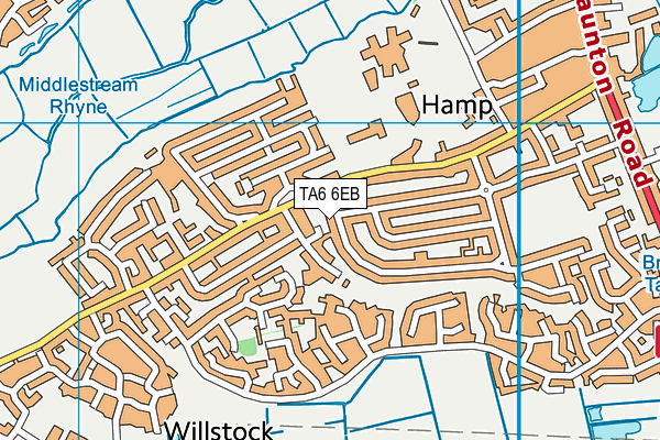 TA6 6EB map - OS VectorMap District (Ordnance Survey) TA6 6EB map - OS VectorMap District (Ordnance Survey)