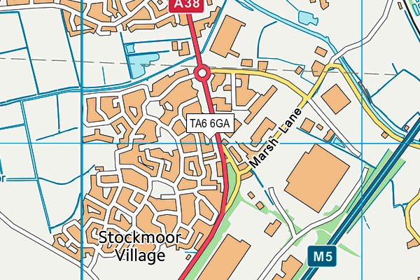 TA6 6GA map - OS VectorMap District (Ordnance Survey) TA6 6GA map - OS VectorMap District (Ordnance Survey)