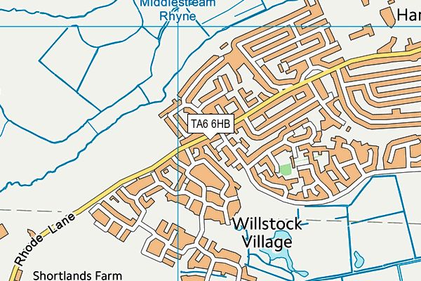 TA6 6HB map - OS VectorMap District (Ordnance Survey) TA6 6HB map - OS VectorMap District (Ordnance Survey)
