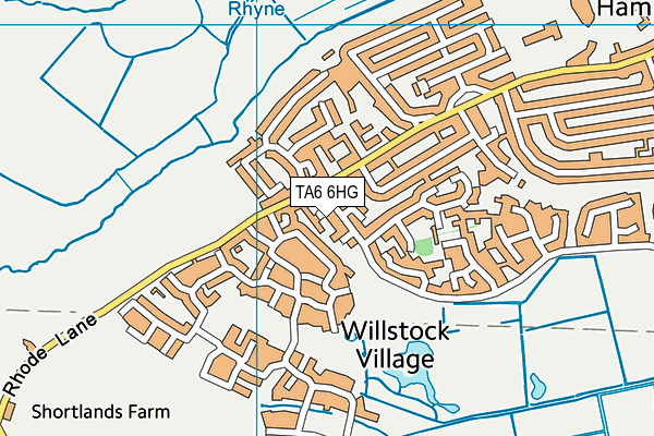 TA6 6HG map - OS VectorMap District (Ordnance Survey) TA6 6HG map - OS VectorMap District (Ordnance Survey)