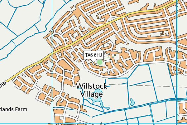 TA6 6HJ map - OS VectorMap District (Ordnance Survey) TA6 6HJ map - OS VectorMap District (Ordnance Survey)