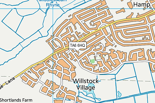 TA6 6HQ map - OS VectorMap District (Ordnance Survey) TA6 6HQ map - OS VectorMap District (Ordnance Survey)