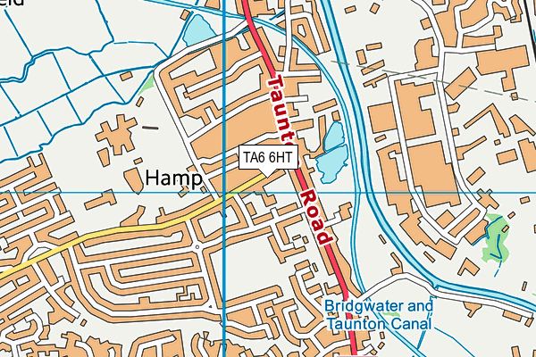 TA6 6HT map - OS VectorMap District (Ordnance Survey) TA6 6HT map - OS VectorMap District (Ordnance Survey)