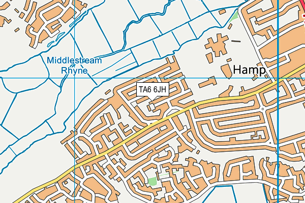 TA6 6JH map - OS VectorMap District (Ordnance Survey)