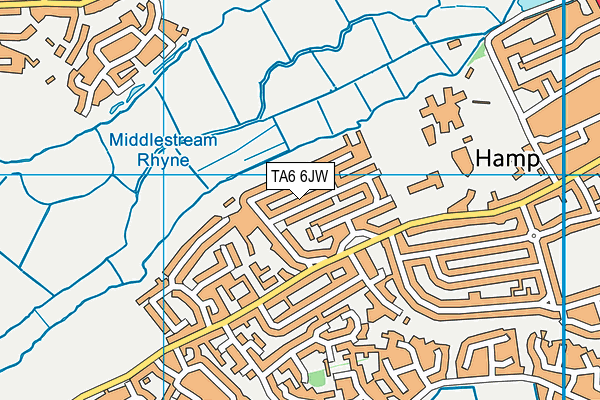 TA6 6JW map - OS VectorMap District (Ordnance Survey) TA6 6JW map - OS VectorMap District (Ordnance Survey)