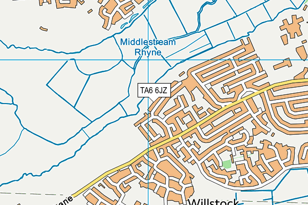 TA6 6JZ map - OS VectorMap District (Ordnance Survey)