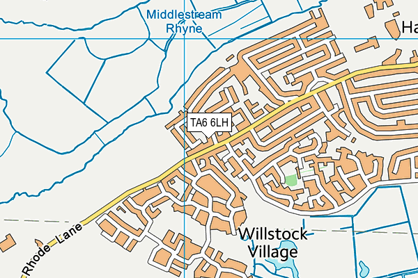 TA6 6LH map - OS VectorMap District (Ordnance Survey) TA6 6LH map - OS VectorMap District (Ordnance Survey)
