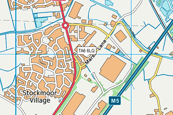 TA6 6LQ map - OS VectorMap District (Ordnance Survey) TA6 6LQ map - OS VectorMap District (Ordnance Survey)