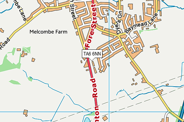 TA6 6NN map - OS VectorMap District (Ordnance Survey) TA6 6NN map - OS VectorMap District (Ordnance Survey)