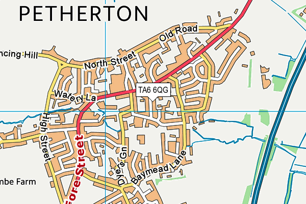 TA6 6QG map - OS VectorMap District (Ordnance Survey)