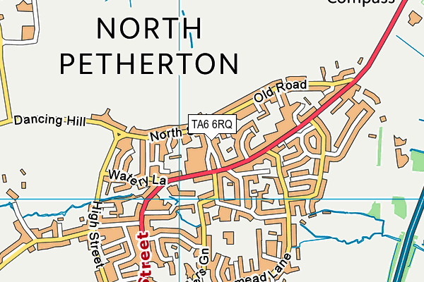 TA6 6RQ map - OS VectorMap District (Ordnance Survey) TA6 6RQ map - OS VectorMap District (Ordnance Survey)