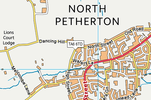 TA6 6TD map - OS VectorMap District (Ordnance Survey) TA6 6TD map - OS VectorMap District (Ordnance Survey)
