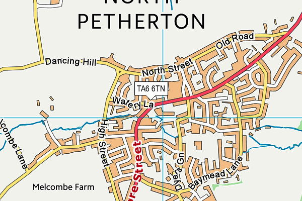 TA6 6TN map - OS VectorMap District (Ordnance Survey)
