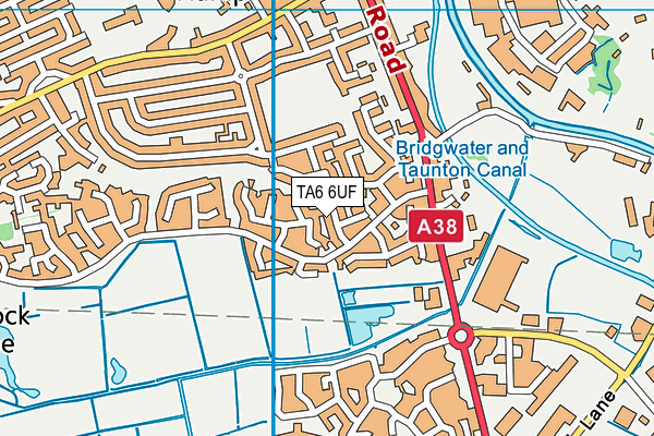 TA6 6UF map - OS VectorMap District (Ordnance Survey)