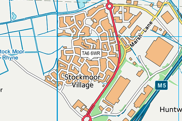 TA6 6WR map - OS VectorMap District (Ordnance Survey) TA6 6WR map - OS VectorMap District (Ordnance Survey)
