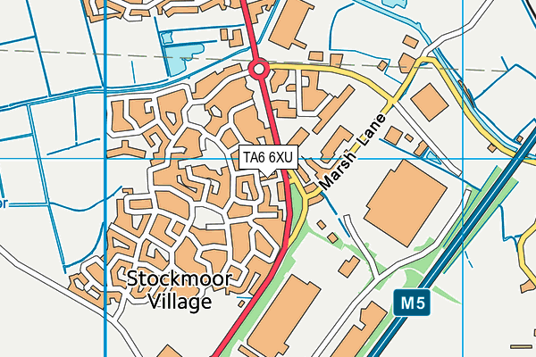 TA6 6XU map - OS VectorMap District (Ordnance Survey) TA6 6XU map - OS VectorMap District (Ordnance Survey)