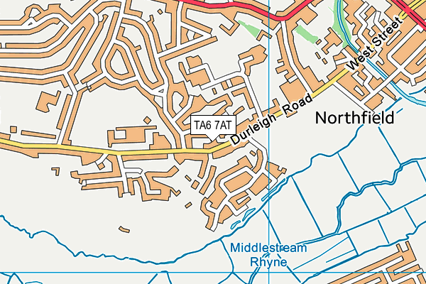 TA6 7AT map - OS VectorMap District (Ordnance Survey) TA6 7AT map - OS VectorMap District (Ordnance Survey)