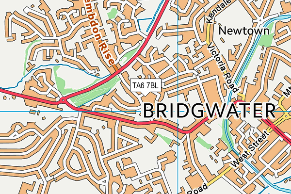 TA6 7BL map - OS VectorMap District (Ordnance Survey)