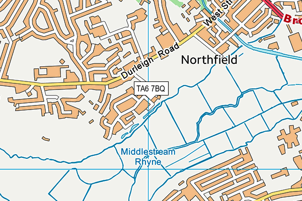 TA6 7BQ map - OS VectorMap District (Ordnance Survey) TA6 7BQ map - OS VectorMap District (Ordnance Survey)