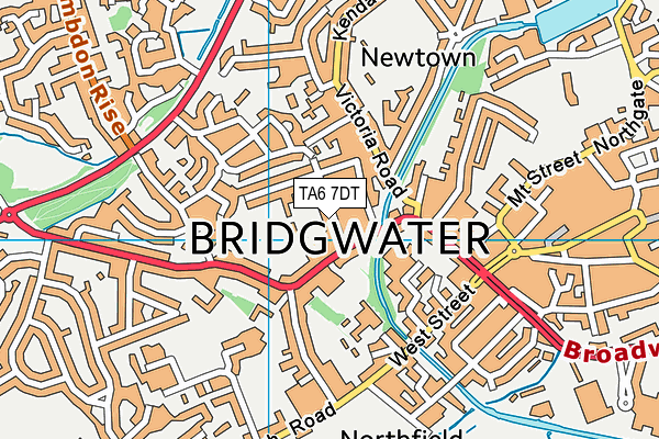 TA6 7DT map - OS VectorMap District (Ordnance Survey) TA6 7DT map - OS VectorMap District (Ordnance Survey)