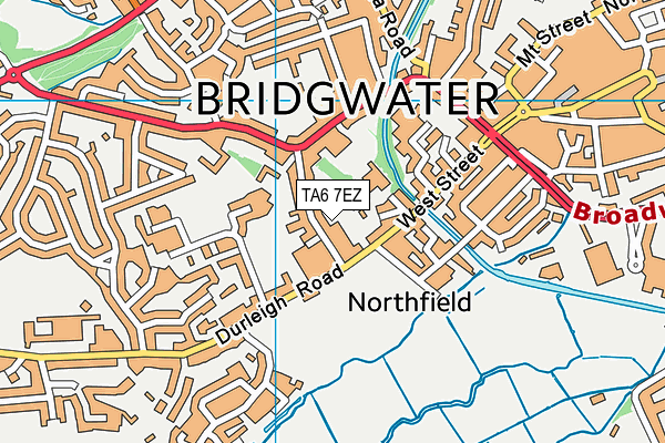 TA6 7EZ map - OS VectorMap District (Ordnance Survey) TA6 7EZ map - OS VectorMap District (Ordnance Survey)