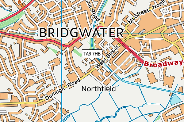 TA6 7HB map - OS VectorMap District (Ordnance Survey) TA6 7HB map - OS VectorMap District (Ordnance Survey)