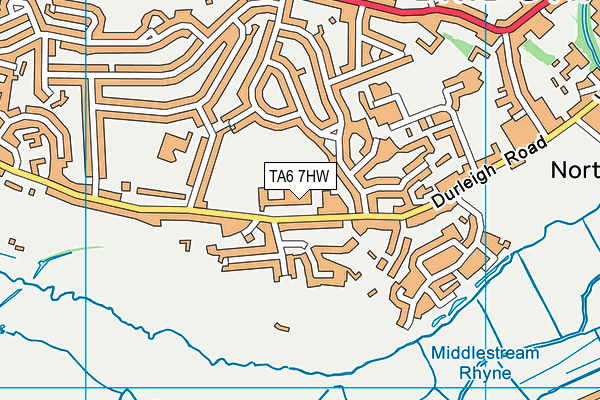 TA6 7HW map - OS VectorMap District (Ordnance Survey) TA6 7HW map - OS VectorMap District (Ordnance Survey)