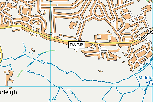 TA6 7JB map - OS VectorMap District (Ordnance Survey) TA6 7JB map - OS VectorMap District (Ordnance Survey)